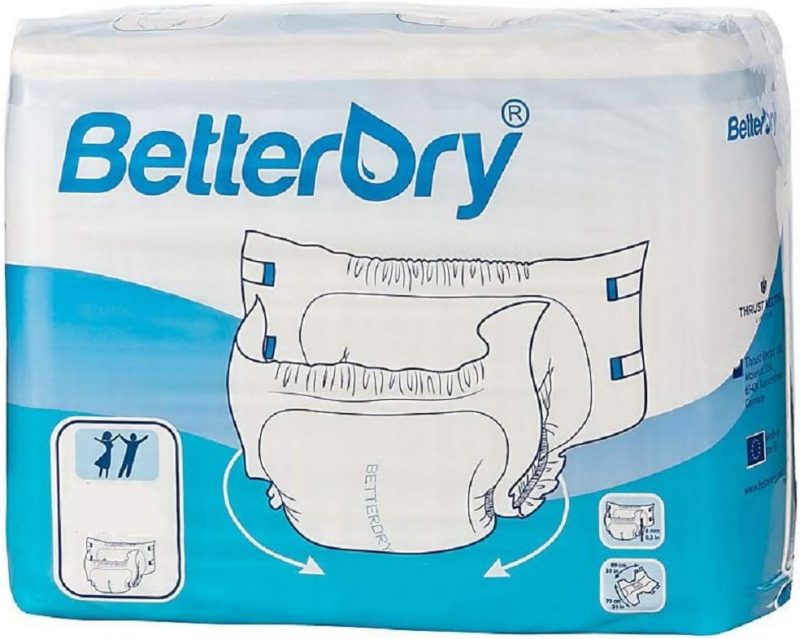BetterDry All White Adult Diaper